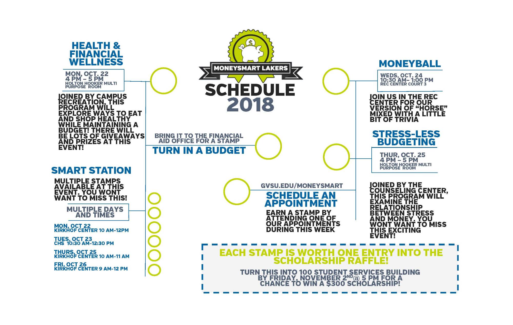 Schedule of Events Fall 2018